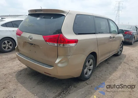 2011 Toyota Sienna Base V6 из США, поврежденный, VIN 5TDZK3DC6BS041532